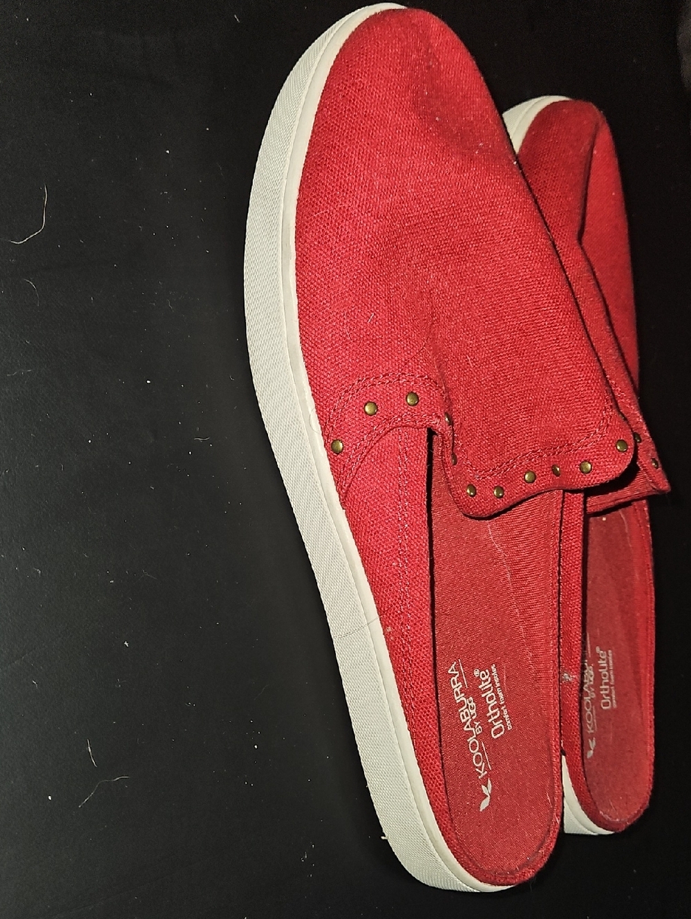 Koolaburra by UGG Darcee canvas studded slip-on mules Size 8.5 - Picture 6 of 11